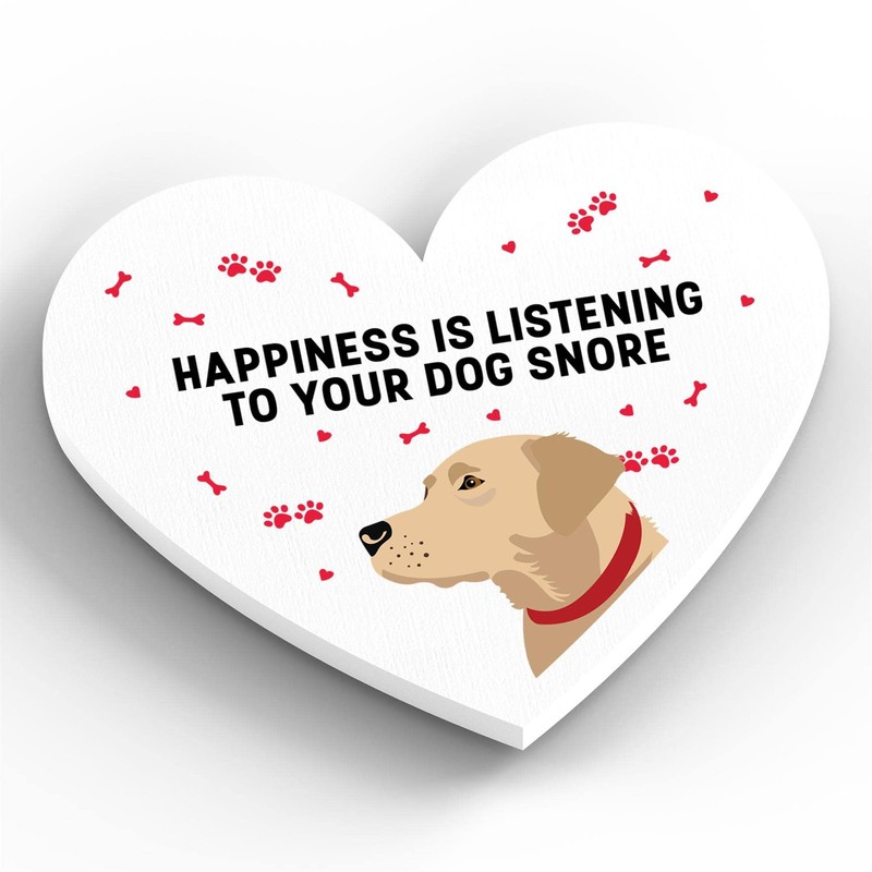 Global Designs Yellow Labrador Happiness Is Your Dog Snoring Katie
