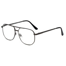 Calabria 1106 Pilot Reading Glasses +1.00 Gun metal (3pack) Mens Designer One