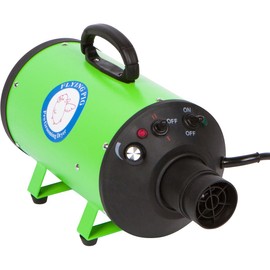 Flying Pig High Velocity Dog Pet Grooming Dryer w/ Heater (Model: Flying One, Green)