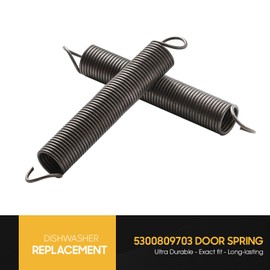 5300809703 Dishwasher Door Spring Replacement Part Compatible with Electrolux Frigidaire Dishwasher - Replaces AP2135574, AH452475, EA452475, PS452475 (Pack 2)