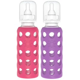 Lifefactory Baby Bundle - Bottle Set - Raspberry/Purple - 9 oz - 2 pk