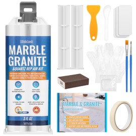 Quartz Countertop Chip Repair Kit - White Granite & Marble Repair Kit, Suitable for Granite, Marble, and Other Stone Surface Crack Quartz Chip Repair Kit