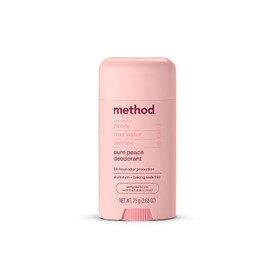 Method Deodorant, Pure Peace, Rose Water, Peonies + Pink Sea Salt notes, 24 Hour Odor Protection, 2.65 oz