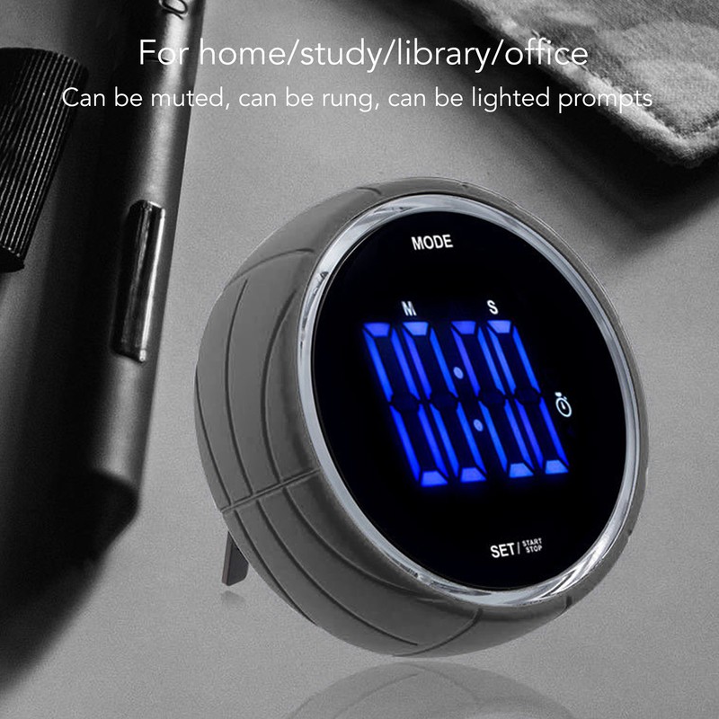 Multifunctional Timer Kitchen Baking Timer with Cool Ambient Light 1000MAH
