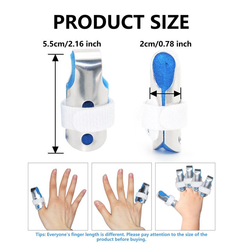TAROYQASUL Pinky Finger Splint Kids, 2PCS Trigger Finger Splint for