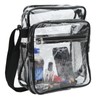 Clear Messenger Bag PVC Waterproof Visible Zipper Design Crossbody Tote
