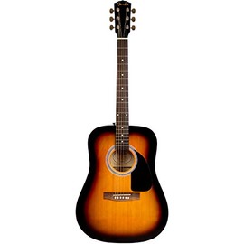 Fender 6 String Acoustic Guitar Pack, Right, Sunburst (0971210532)
