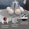Dacthuw Silicone Egg Boiler Rack for Hard Soft Boiled Eggs,