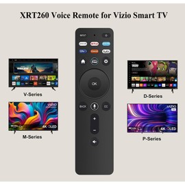XRT260 Replacement Voice Remote Control for Vizio Smart TV V435-J01 V505-J09 V756X-J03 M43Q6-J04 M65Q6-J09 M75Q6-J03 M75Q7-J03 M55Q7-J01 M55Q7-H1 M50Q7-H1 M70Q6-J03 M65Q7-J01