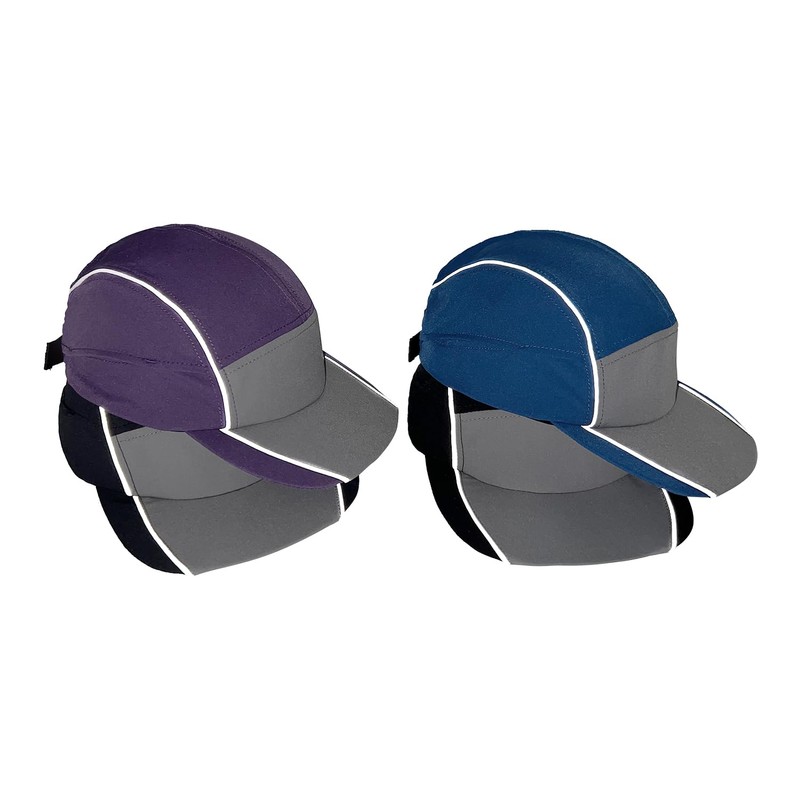 Clakllie Nylon 5 Panel Baseball Cap Flat Brim Running Cap