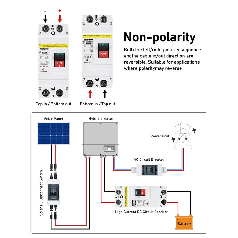 DIHOOL Heavy Duty Battery Disconnect Switch, 300 Amp DC Circuit