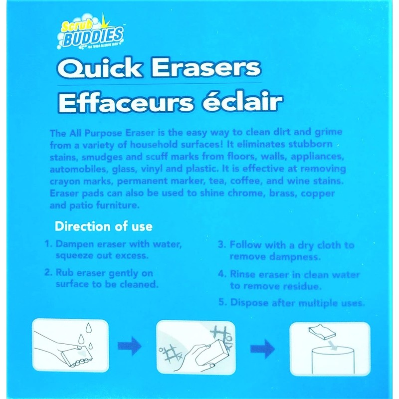 Scrub Buddies Quick Erasers - 2 Pack - White Vinyl