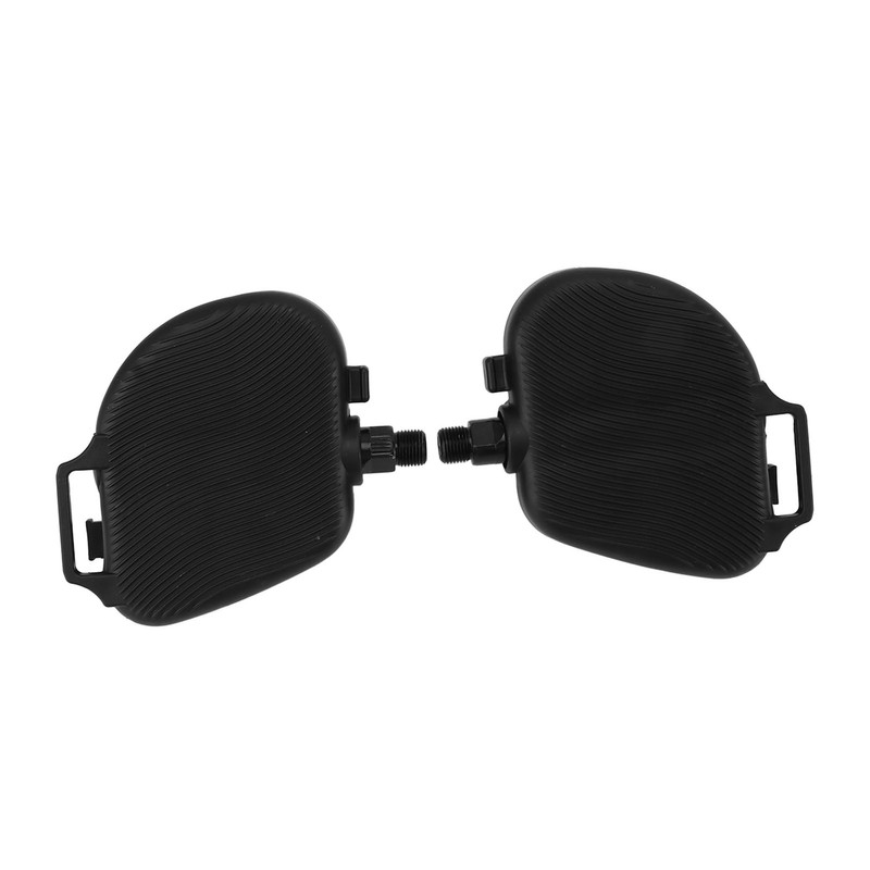 1Pair Exercise Bike Pedals Anti Slip Strip Pattern Portable Exercise