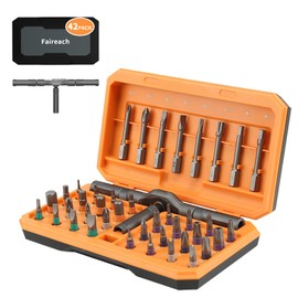 Faireach 42 in 1 Ratchet Screwdriver Set with Detachable T Handle, Magnetic Screwdrivers bits with Case, Multi Precision Repair Tool Kit for Furniture Electronics Cars Bicycle, DIY Free Combination