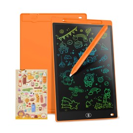 Genialba 10 inch LCD Writing Tablet Colorful Screen Drawing Board Toddler Toys Learning Educational Toys Gifts for Birthday for 2 3 4 5 6 Year Old Boys Girls (Orange)