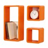 Floating Cube Wall Shelves, Set of 3,for Bedroom Living Room