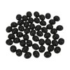 50pcs Cable Clip 3 Hole Silica Gel AntiCorrosion Black Adhesive