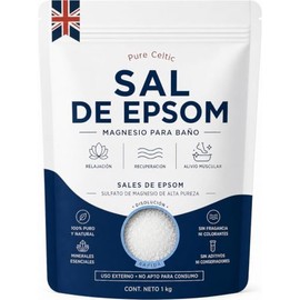 Sal De Epsom 1KG  Sales de Baño  Sin Aroma  Tina, Pedicure, Masajes                                                                                   