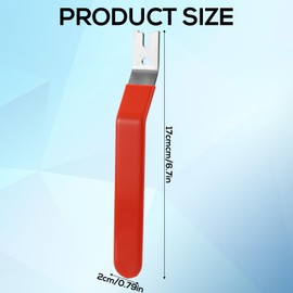 Glazier Setting Tool, Glazier Tools Kit with 120pcs Push Points Glazing Push Point Driver Kit for Glass Workers for Framing Glass Picture Cross Stitch Easy-Grip Handle (Red)