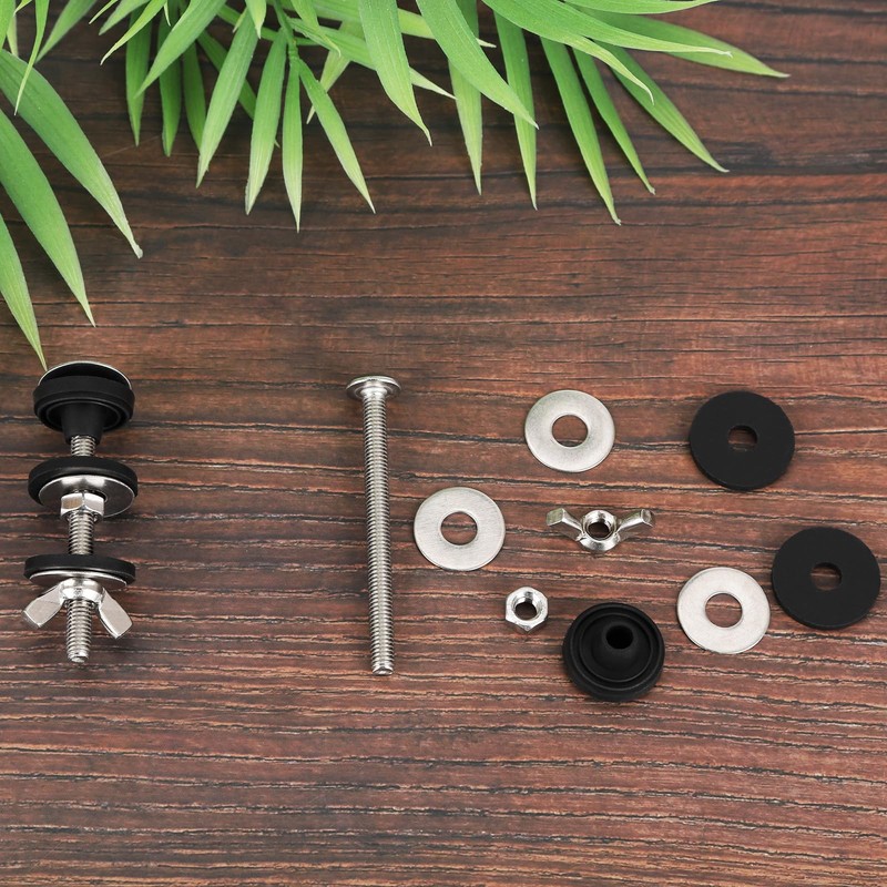 2PCS Universal Toilet Seat Screws Replacement Kit, Heavy Duty Toilet