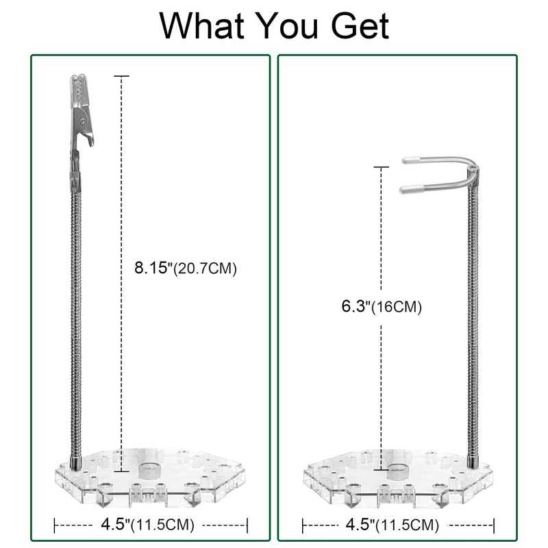 NovaViva 2Pack Stop Motion Rig Stand, Stainless Steel, Silver, Wire,