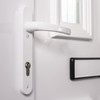 UPVC Door Handles Set - White - Lever/Lever - 92mm