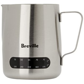 Breville the Temp Control Milk Jug Temperature Control Jug, Silver, BES003