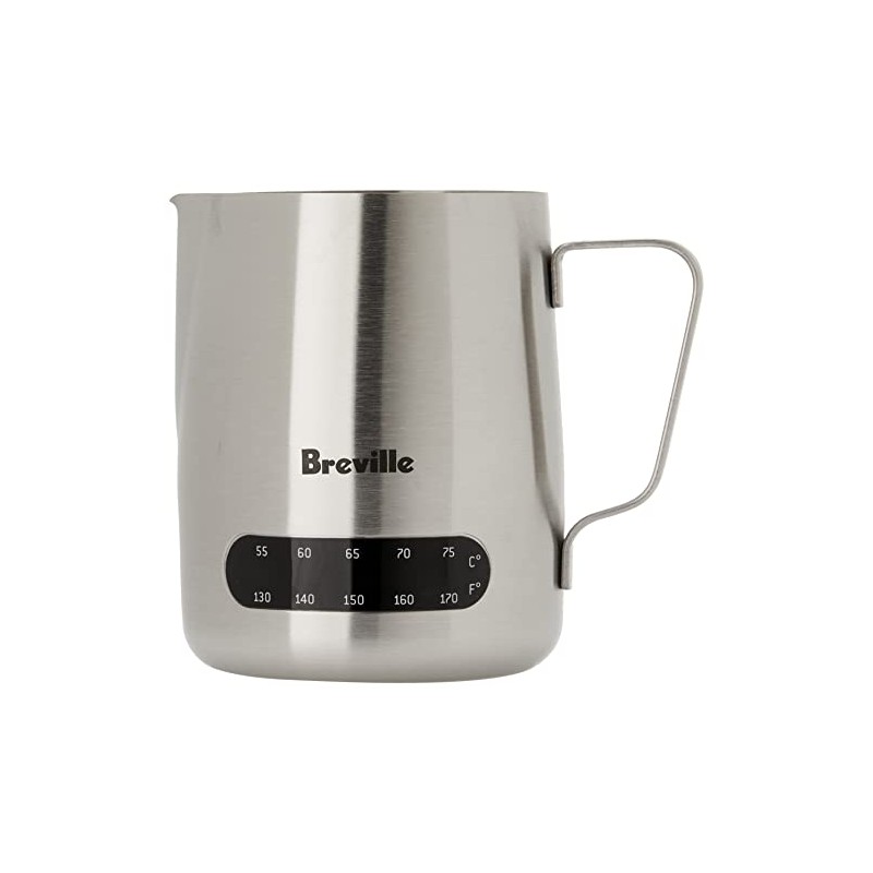 Breville the Temp Control Milk Jug Temperature Control Jug, Silver,