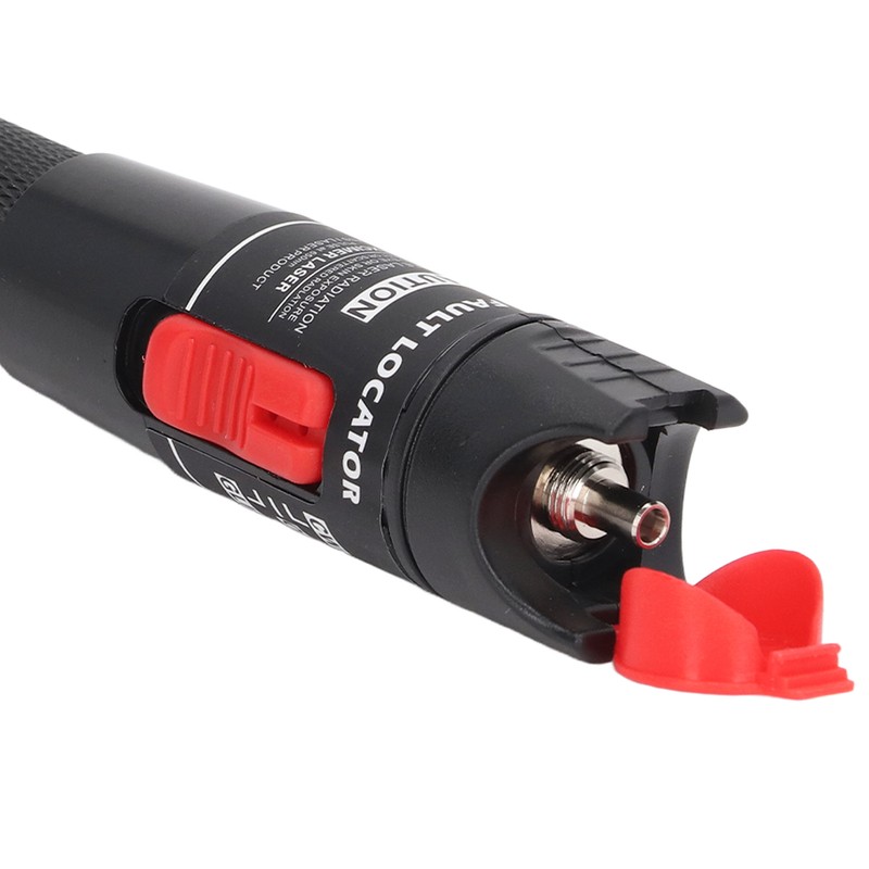 Black Fiber Optic Visual Fault Locator Anti Slip Handle Ergonomic