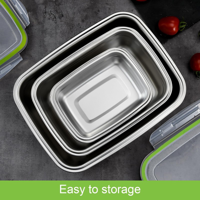 UPTRUST Stainless Steel Food Storage Containers | Leak Proof &