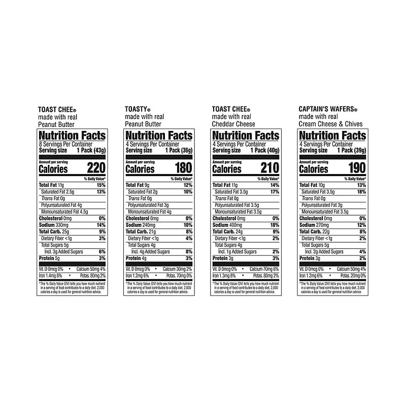 Lance, Variety Pack Sandwich Crackers, (40 pack)