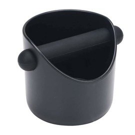 Coffee Knock Box, Shock Coffee Waste Bucket Container Grinds Knock Box Tamper Tube Bin Black Bucket Absorbent Durable Barista Style Espresso Knock Bin Coffee Dump Bin