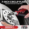 ARROW Snap Ring Pliers Set, 4-Piece Internal/External Circlip Tool Kit