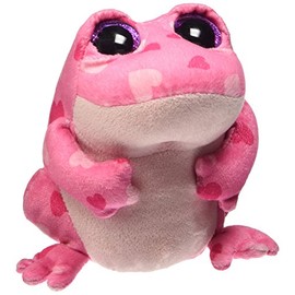 TY 36101 - Smitten - Valentine's Glubschi Frog, 15 cm, Pink