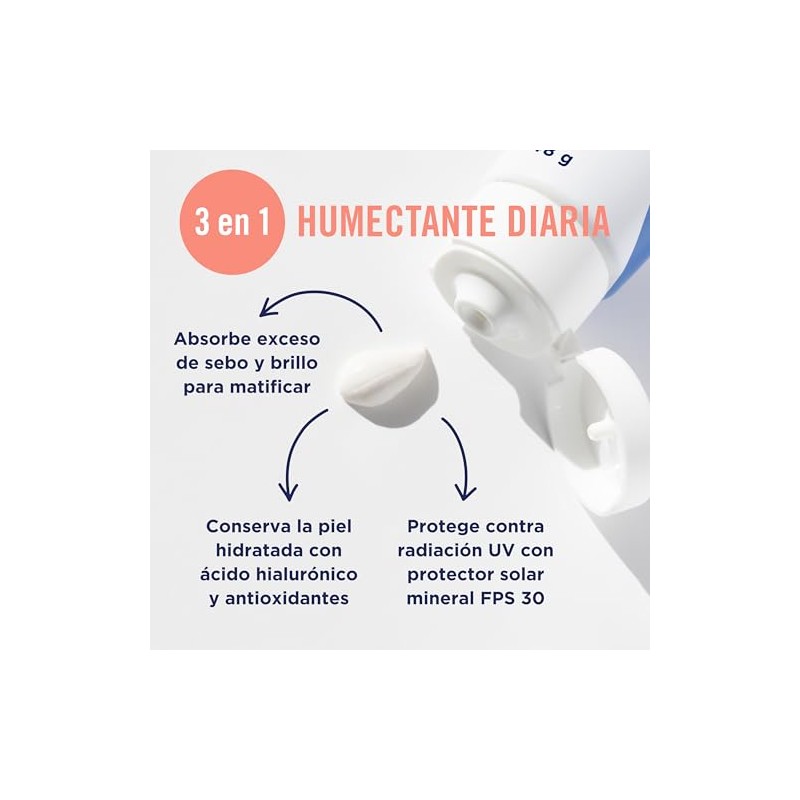 PanOxyl Crema Humectante Control de Sebo | Protector Solar FPS
