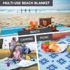 Terra Sage X 79" X 83" Beach Blanket Waterproof sandproof