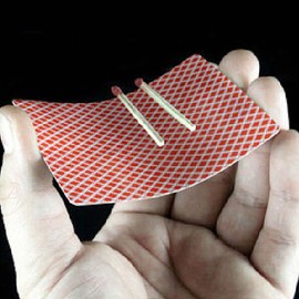 VANKER 2 Sets Trick Incredible Floating Toothpick Match On Card Stage Street Bar Show Magic