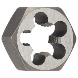Drill America 1/2"-18 Carbon Steel Hex Rethreading Die, DWT Series