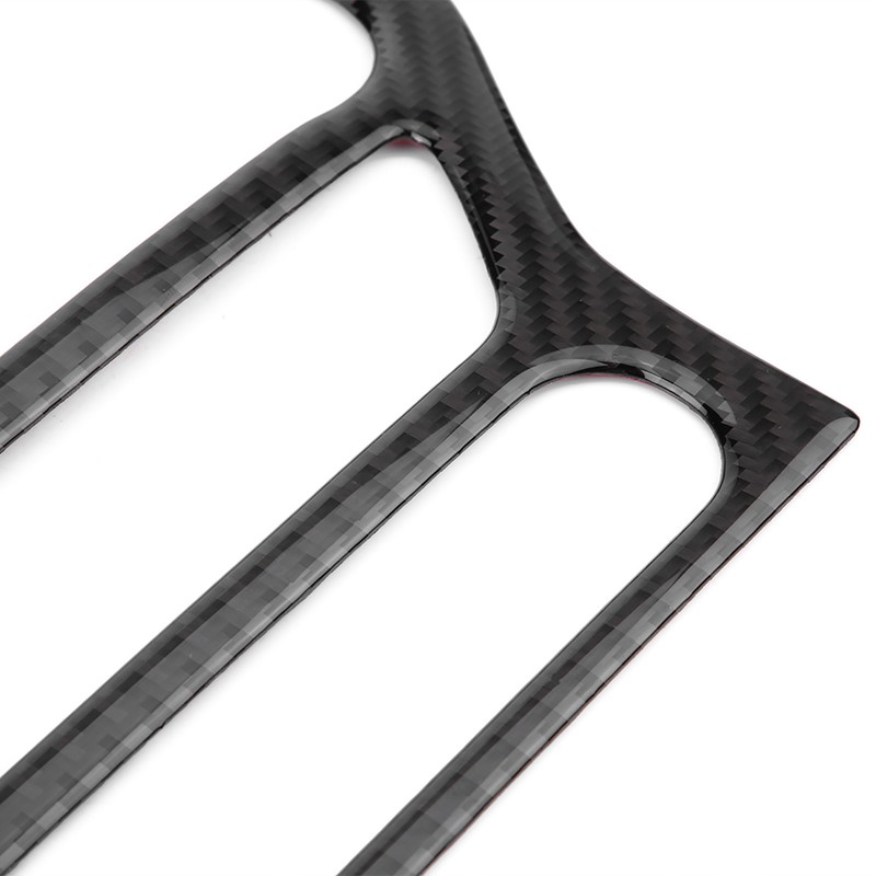 Carbon Fiber Multimedia Center Console Panel Decorative Trim Sticker for