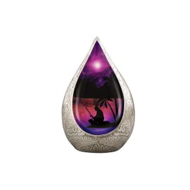 Urns of Dignity Band Engraved - Fishing Teardrop Adult Cremation Urns for Human Ashes - Decorative Urns,Urns for Human Ashes Female & Male,Urns for Ashes Men & Women,Funeral Urn (Engraved-Black)