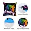 Joymaison 18x18 Set of 4 Video Game Gaming Room Throw