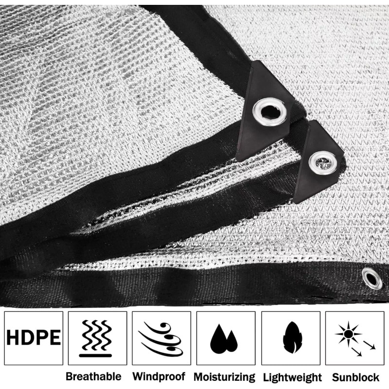 BLOCK Aluminet 85% Heavy Duty Shade Cloth Mesh Sun Block
