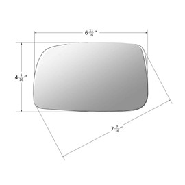 APA Replacement for 2007-2011 CAMRY US Model Mirror Glass Non-Heated with Adhesive Pads Driver Left Side 8796106190 TO1323148