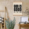 ELMCH Minimalist Christian God Is Good Wall Art Decor, 12x16