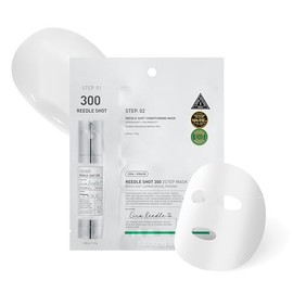 VT COSMETICS Máscara de 2 pasos ReedleShot 300, Cica Reedle, cuidado de la piel coreano (1 hoja de máscara + 0.05 oz crema)