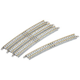 TOMIX C541-15-PC F N Gauge Curved PC Rail, Set of 4, Model Train Supplies