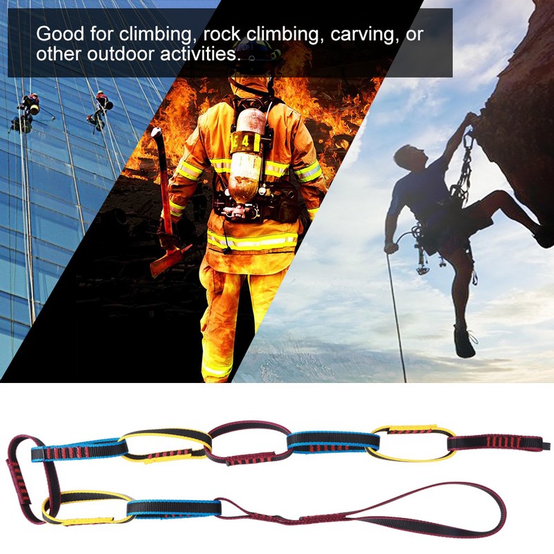 Outdoor Climbing Equipment Brakedown Molding Ladder Flat Belt Ring Chrysanthemum