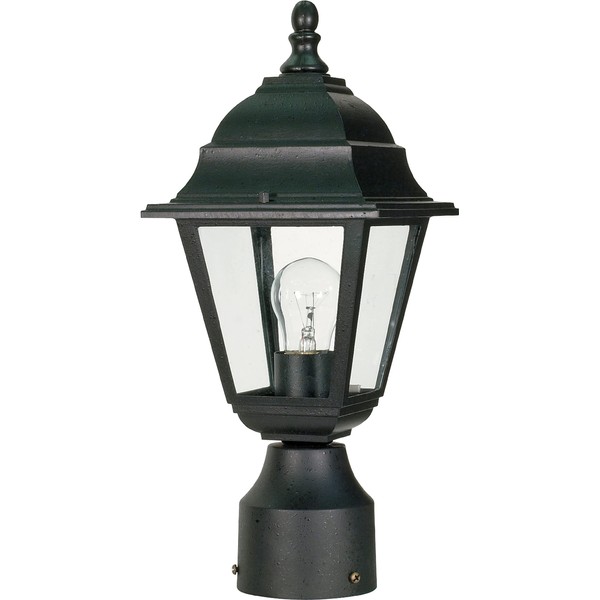 Nuvo 60/548 Outdoor Post Lantern, 14 x 6 Inches, 60 Watts/120 Volts, Black