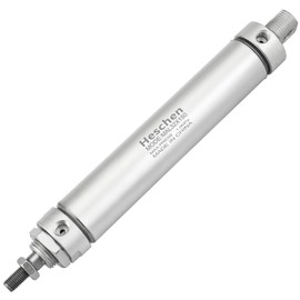 Heschen Pneumatic Slim Air Cylinder, MAL 32-150, PT1/8" Port, 32mm Bore, 150mm Stroke, Dual Action