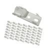 Fonowx 50Pcs Ceiling Mount Brackets Straight or Curved Curtain Curtain